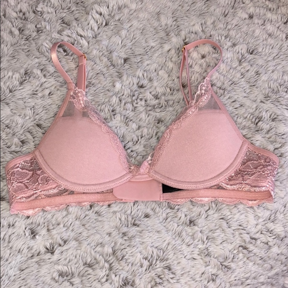 Pink Lightly Padded Bra